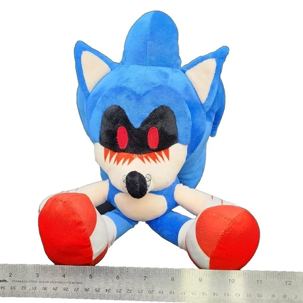 Sonic.exe Plush Blue Creepypasta Horror Gaming Stuffed‎ Toy Hedgehog Sega READ
